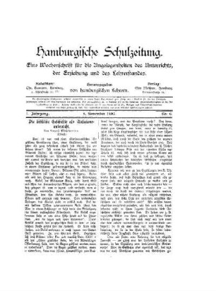 Die biblische Geschichte als Religionsunterricht : (Schluß)