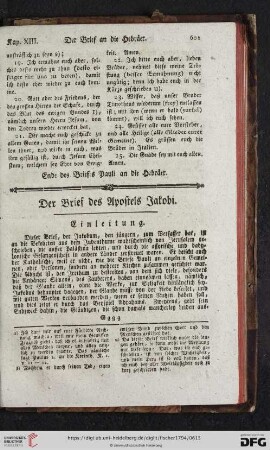 Der Brief des Apostels Jakobi