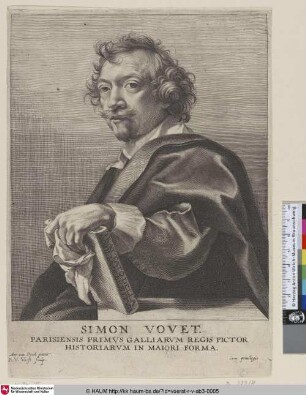 Simon Vouet [Porträt des Simon Vouet; Simon Vouet; Portret van Simon Vouet]