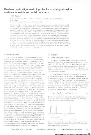 Deuteron spin alignment : a probe for studying ultraslow motions in solids and solid polymers