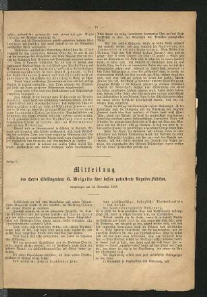 Mitteilung des Herrn Civilingenieur G. Weigelin über dessen patentierte Regulier-Füllöfen