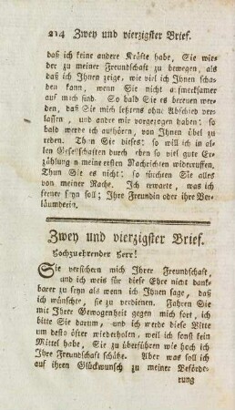 Zwey und vierzigster Brief.
