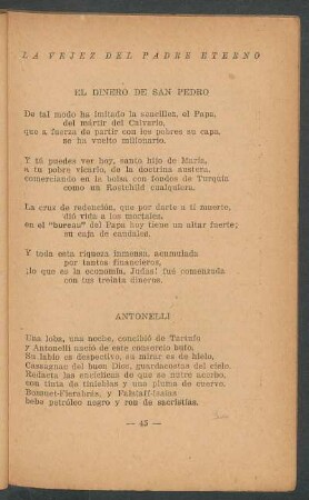 El dinero de San Pedro
