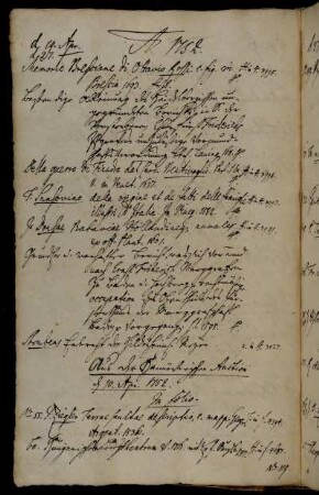 Aus der Hannöverischen Auction d. 10. Apr. 1752.
