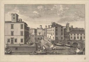 Veduta di Venezia Nuova di Livorno (Ansicht des Stadteils Venezia Nuova in Livorno)