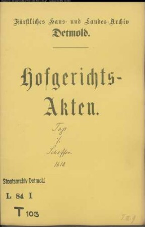 Topp, Johann gegen Wilhelm Scheffer auf der Niese - Schuldforderung
