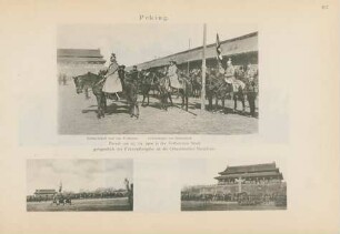 Peking. Parade am 17.12.1900 in der Verbotenen Stadt ...