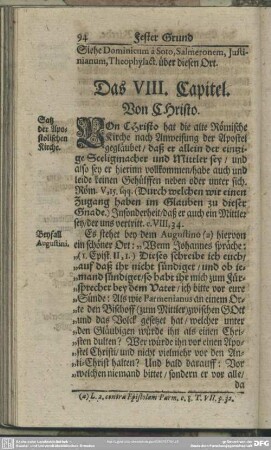 Das VIII. Capitel. Von CHristo