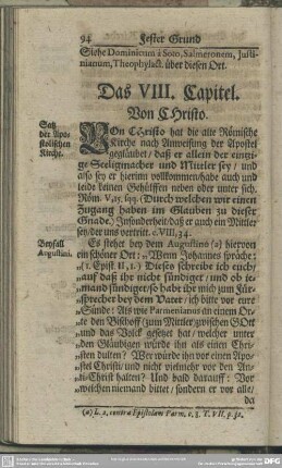 Das VIII. Capitel. Von CHristo