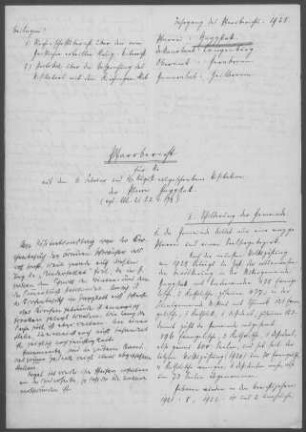 Gaggstatt mit Mistlau und Niederwinden: Pfarrbericht 1925