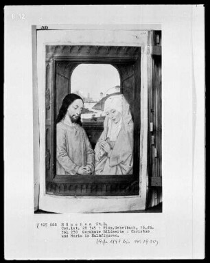 Flämisches Gebetbuch — Christus und Maria, Folio 230recto