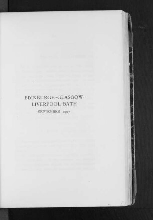 Edinburgh-Glasgow-Liverpool-Bath September 1907