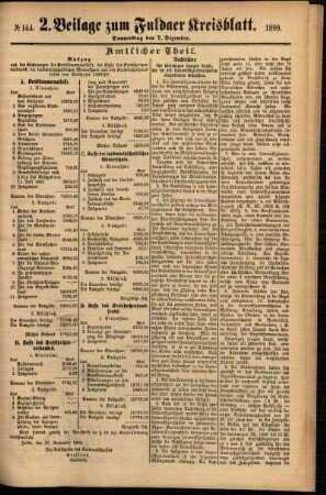 Zweite Ausgabe vom Donnerstag, den 07. Dezember 1899.