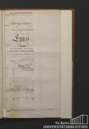 Nivellements-Karte des projectirten Hunte-Ems-Kanals