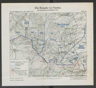 Skizze 12. Die Kämpfe vor Verdun im September und Oktober 1916.