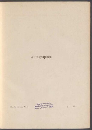 Autographen