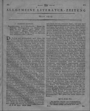 Rassmann, F.: Sonette der Deutschen. T. 1-2. Hrsg. v. F. Rassmann. Braunschweig: Schulbuchhandlung 1817