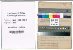 Entnazifizierung Hedwig Averdunk , geb. 30.05.1881 (Staedt.Angestellte)