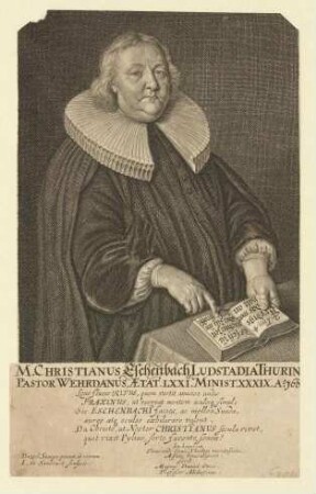 M. Christianus Eschenbach aus Ludwigsstadt/Thüringen