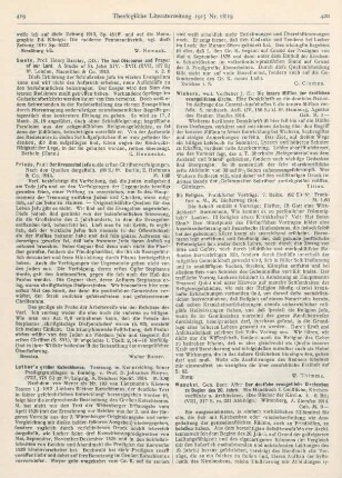 419-420 [Rezension] Luther’s großer Katechismus. Textausg. m. Kennzeichng. seiner Predigtgrundlagen u. Einleitg. v. Johannes Meyer