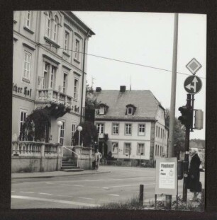 Ist-Zustand der B 239 vor den Bauarbeiten 1988 im Bereich Hornsche Str. / Lippischer Hof. Detmold. Hornsche Str. Papierabzug