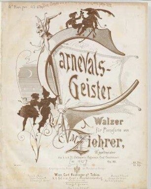 Carnevals-Geister : Walzer für Pianoforte ; op. 187