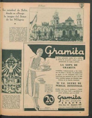 La catedral de Salta, donde se alberga la imagen del Señor de los Milagros