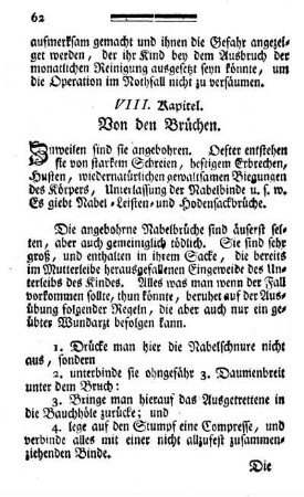 VIII. Kapitel. Von den Brüchen.