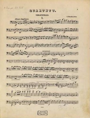 Quartett für zwei Violinen, Viola und Violoncell