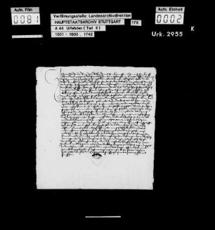 Walther Rout zu Benningen, wegen Beteiligung am Bauernaufruhr zum Verlassen des Amts Marbach verurteilt, jedoch auf Fürbitten des Junkers Jakob von Bernhausen gegen eine Geldstrafe von 4 fl und die Zusage, Wehr und Harnisch abzulegen, begnadigt, schwört U. und verspricht, fortan keine Wehr außer einem abgebrochenen Brotmesser zu tragen und offene Zechen zu meiden.