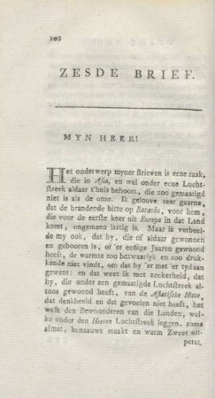 Zesde brief