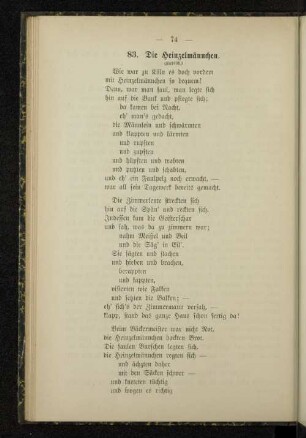 83. Die Heinzelmännchen.