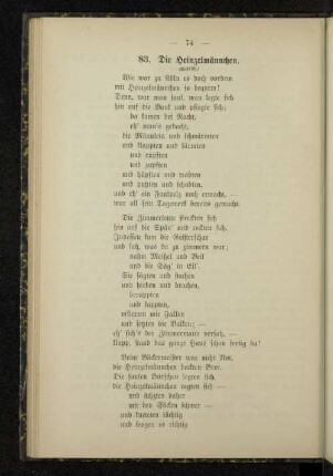83. Die Heinzelmännchen.