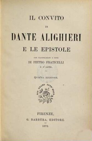 Il convito e le epistole