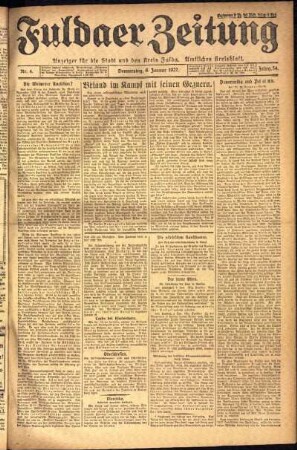 Ausgabe vom Donnerstag, den 06. Januar 1927.