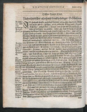 Eilffter Haupt-Titul.