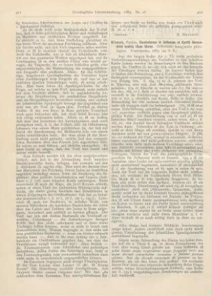 412-413 [Rezension] klimek, Paulus, Coniectanea in Julianum et Cyrilli Alexandrini contra illum libros. Diss