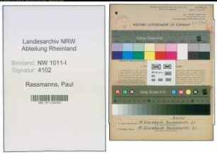 Entnazifizierung Paul Rassmanns , geb. 24.08.1913 (Friseur)