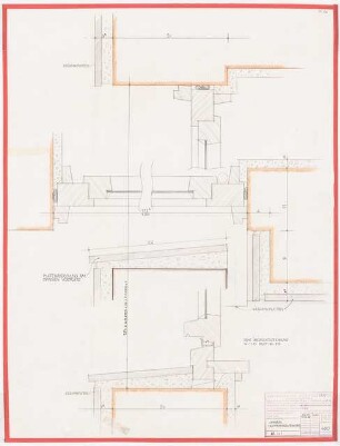 Wohnsiedlung (»Neues Heim«), Berlin-Spandau: Langbau: Treppenhausfenster. Details 1:1
