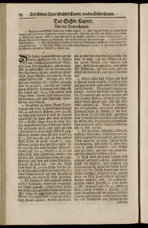 Das Sechste Capitel. Von den Tücher-Lappen
