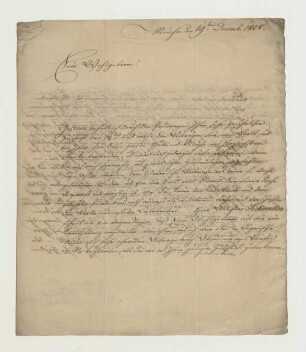 Brief von Antiquar Joh. Nep. Peischer (München) an Joseph Heller