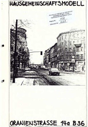 Konzept: Hausgemeinschaftsmodell Oranienstr. 14a SO 36