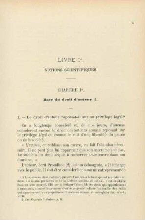 Livre Ier. Notions scientifiques