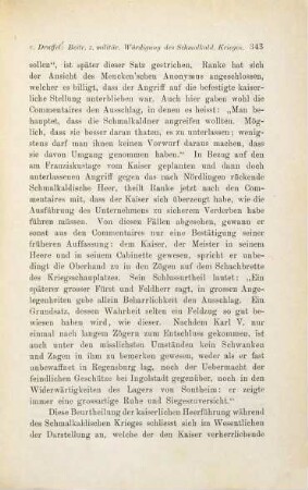 Beitrag zur militärischen Würdigung des Schmalkaldischen Krieges