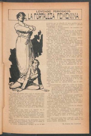 La fortaleza femenina : Leyendo periódicos