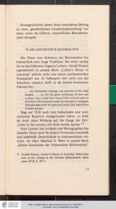 II. Die gescheiterte Reformation