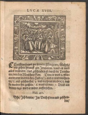 Lucae XVIII.