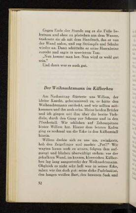 Der Weihnachtsmann im Kälberheu