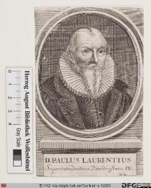 Bildnis Paul Laurentius (Lorenz)