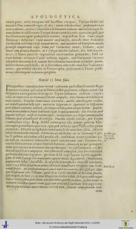 IV. Henrici II bona fides.